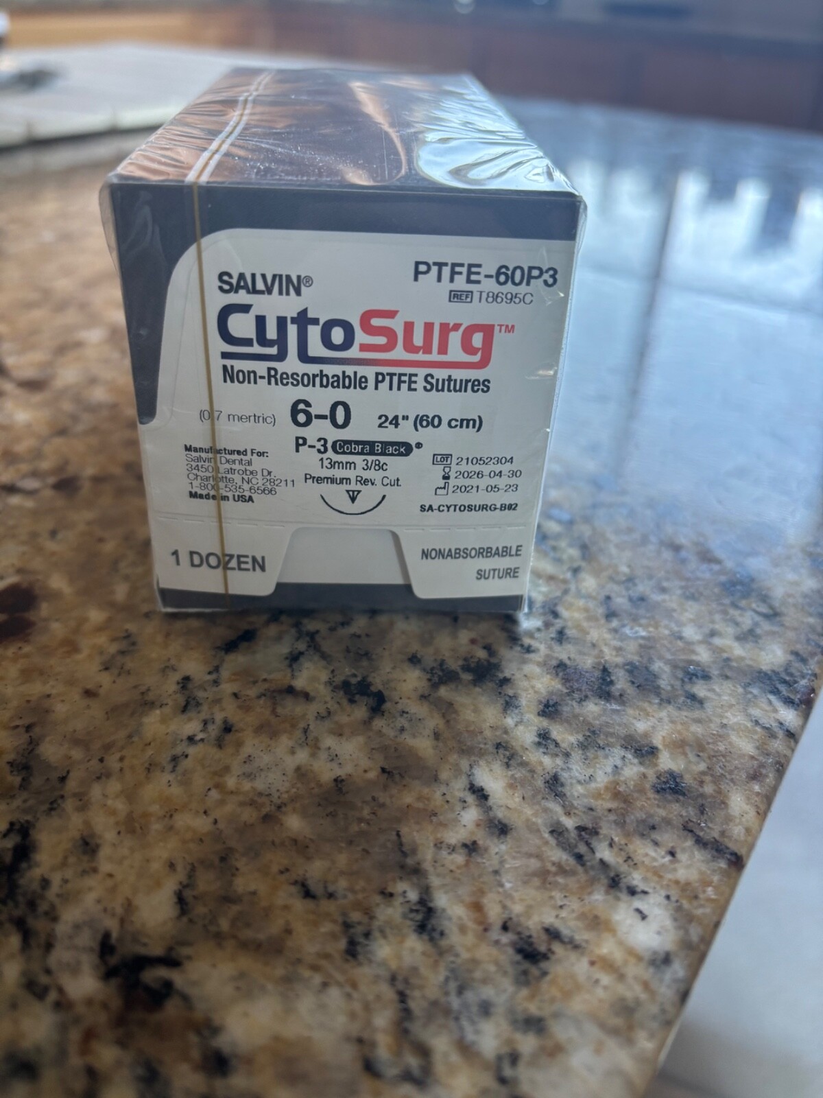 Salvin 6-0 Cyto-Surg PTFE Sutures
