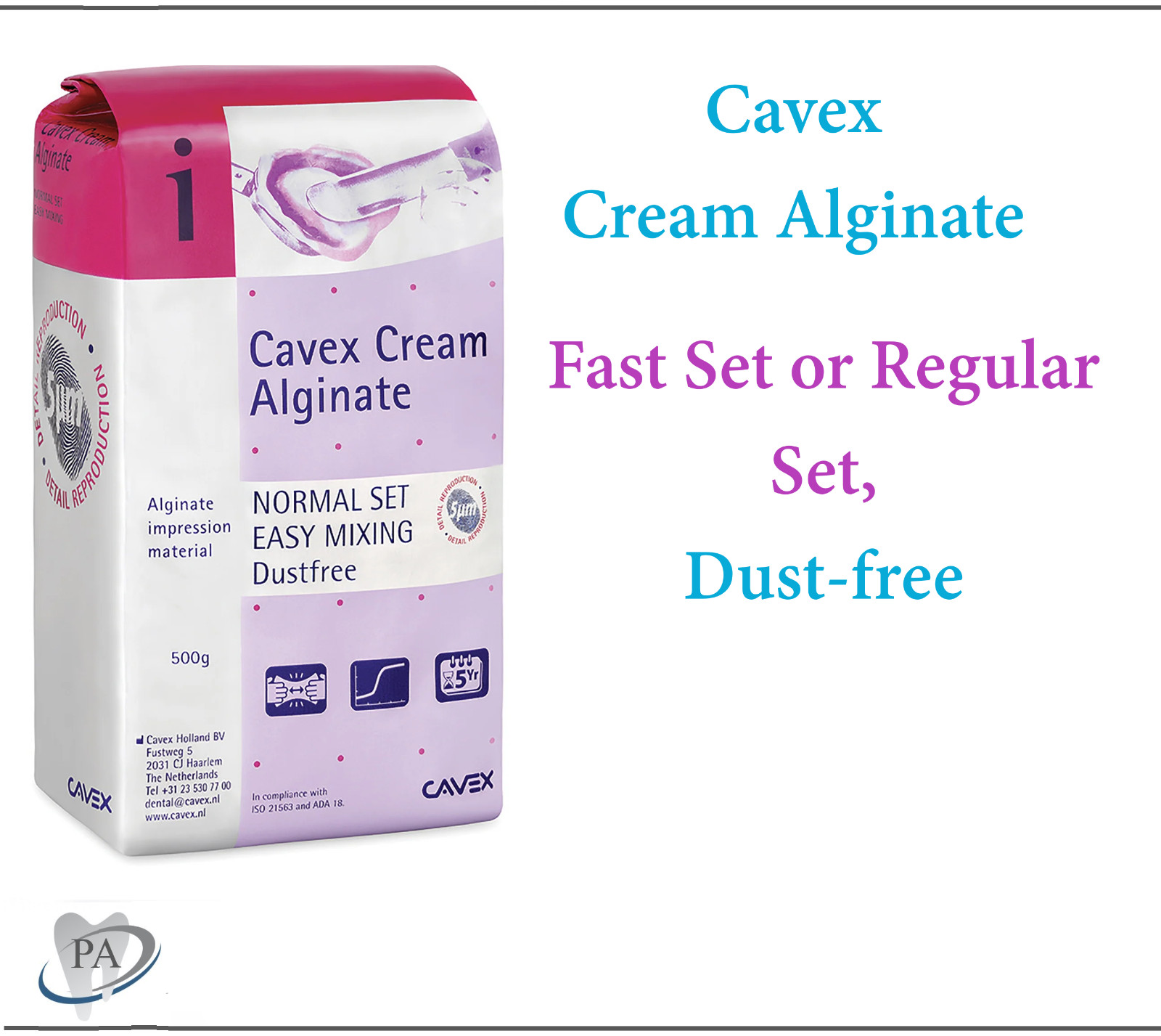 10 Pack Cavex Cream Alginate Fast Set Impression Material Bubble Gum Aroma 500g