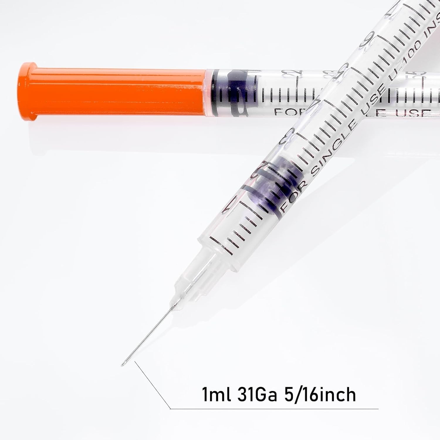 Durable U-100 1cc Syringes with Clear Measurement Scale – Ideal for Various Uses