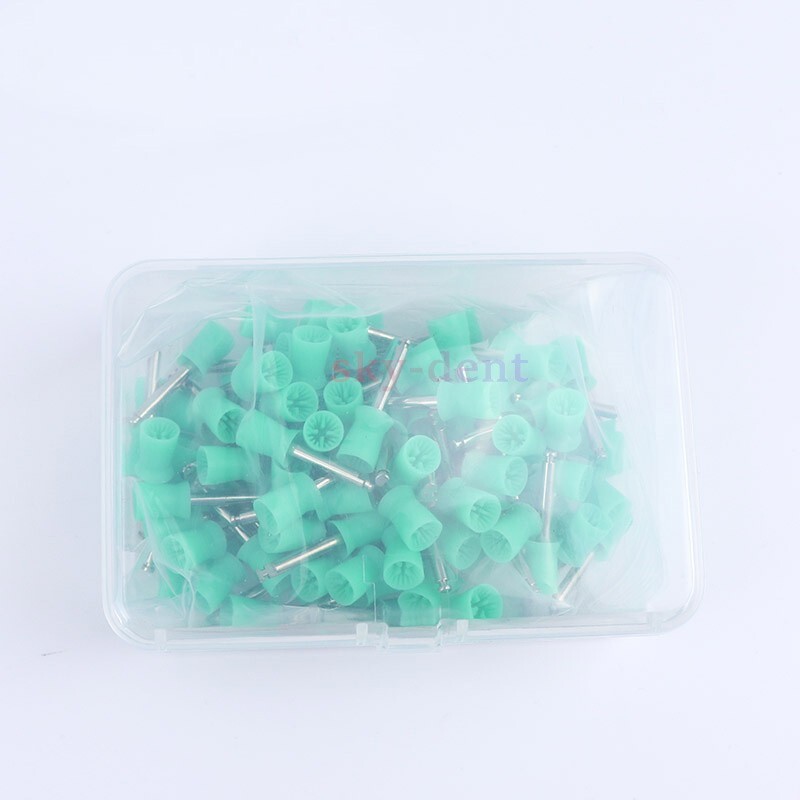 Dental Nylon Bristle Rubber Latch Flat Prophy Cups Polishing Brushes Prophylaxis
