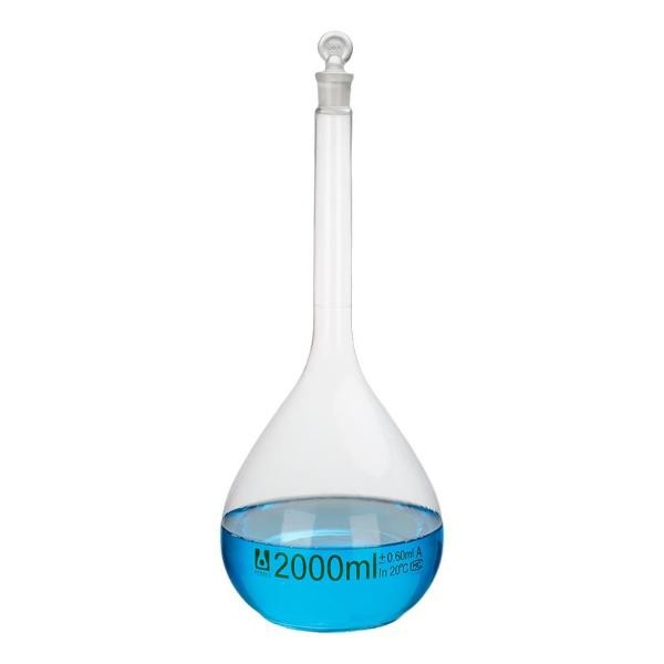 Premium Lab Supply: 5ml-2000ml Amber Volumetric Flask with Stopper