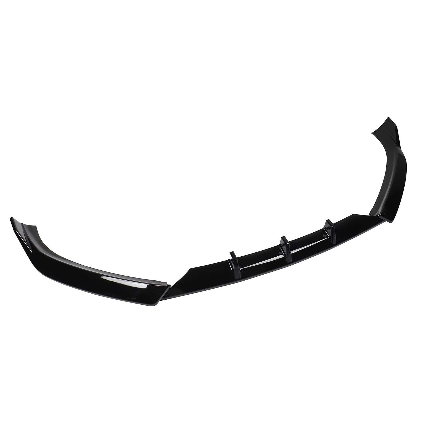 3PCS Front Bumper Lip ABS Glossy Black for Audi A5 S5 S-Line 2013-2016