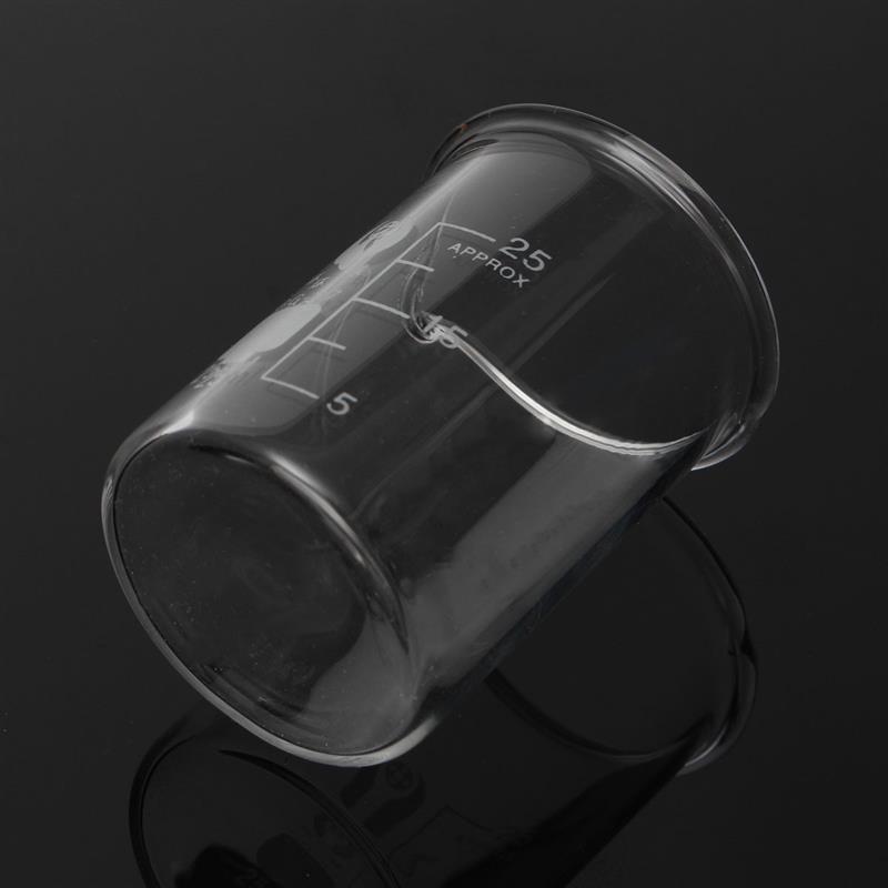 5Pcs/set Graduated Low Form Measuring Beakers Volumetric Measuring Lab Supplies