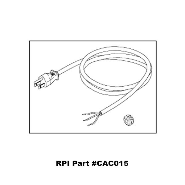 INDUSTRIAL GRADE POWER CORD (10A @ 125VAC, 8 ft.) x2 (Dental & Accessories)