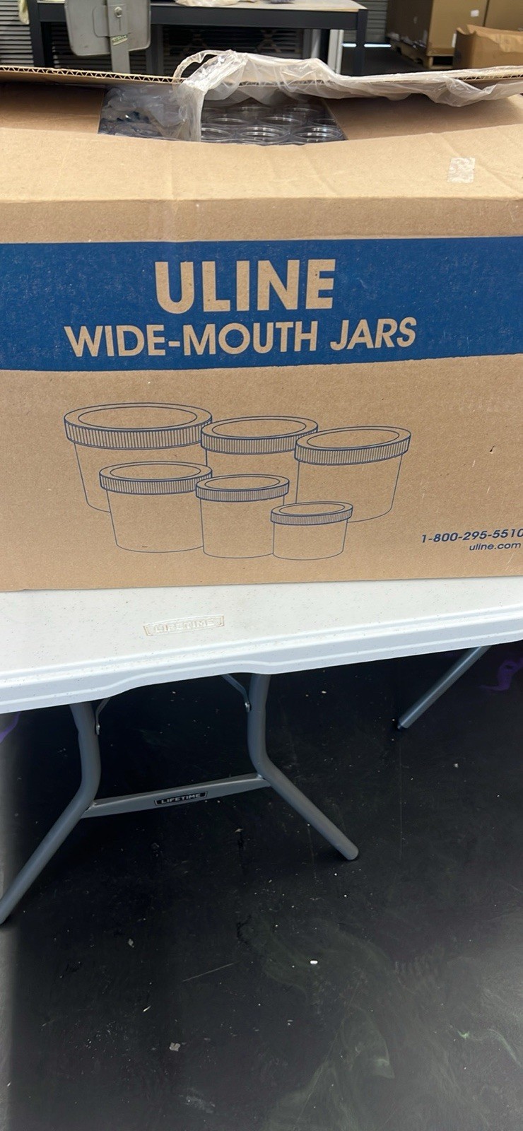 Case Of Uline 2oz Plastic Jar
