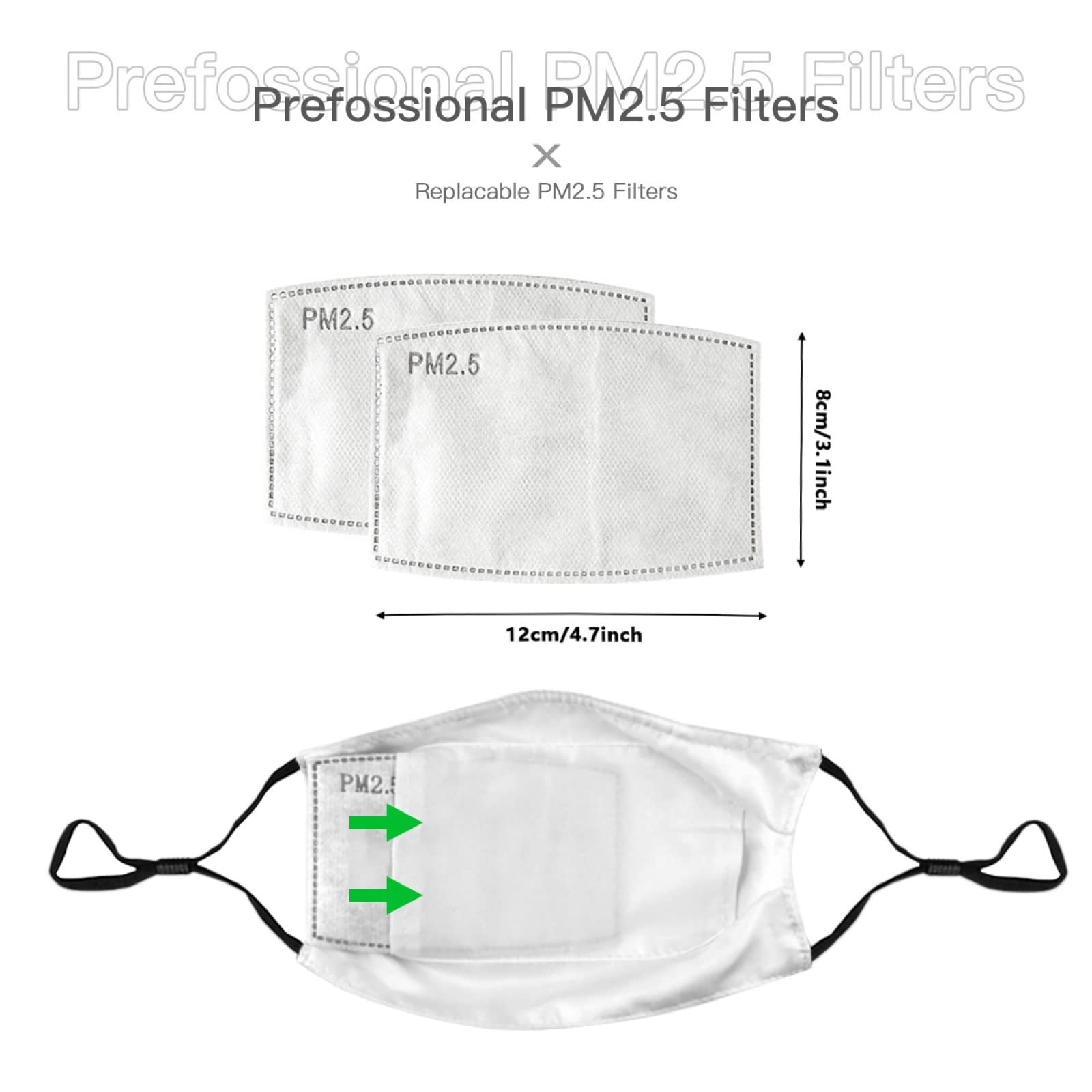 Chinese Dragon Pattern Face Mask Adult Washable Reusable Pleated Dust Mask 5-…