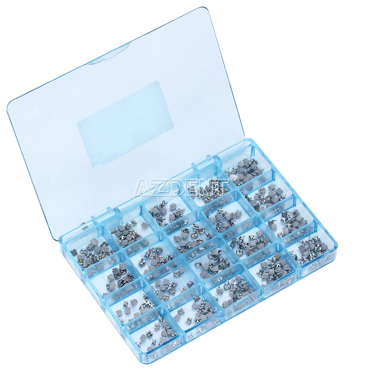 Dental Orthodontic Monoblock Bracket Braces Mini Roth 022 Hooks 3-4-5 AZDENT