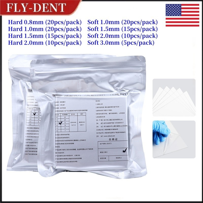 Dental Splint Thermoforming Material Vacuum Forming Sheets 0.8mm-3.0mm Hard Soft