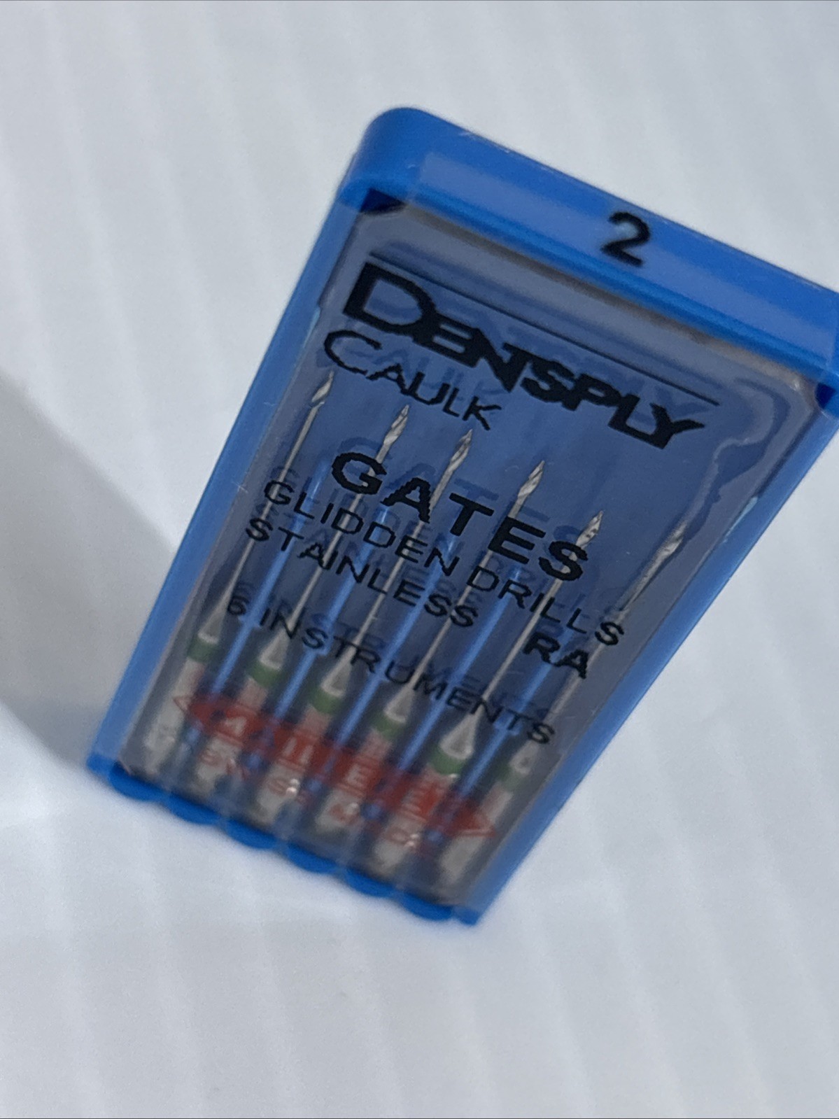 Dentsply Gates Glidden Drills, 6 Instruments Each Pack, Stainless Steel 32mm #2