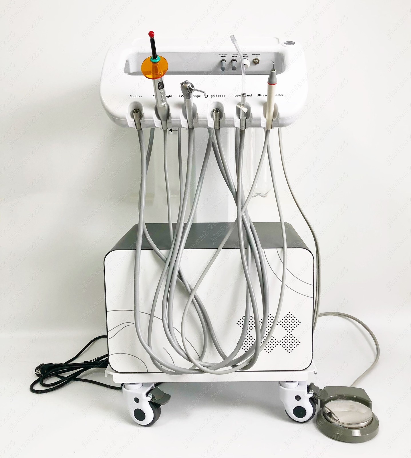 Dental Delivery Unit System Cart Treatment 4H Curing Light Scaler