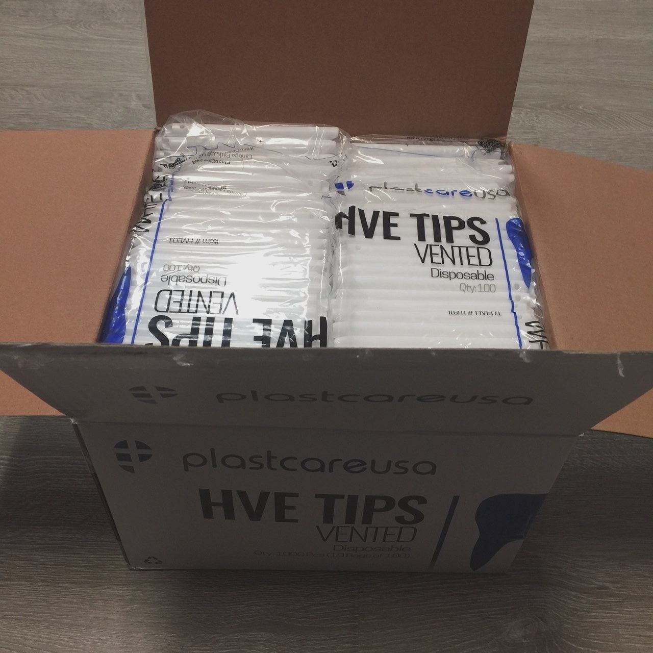 1000 (10 Bags) HVE High Volume Evacuation Suction Dental Tips, Vented (White)
