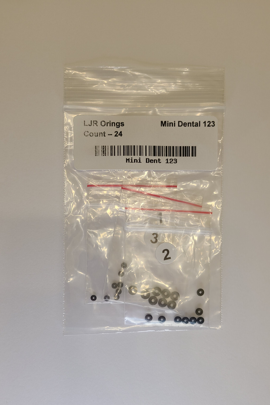 Orings for Micro Mini Dental Implants 8 each of 3 sizes or 24 of 1 size