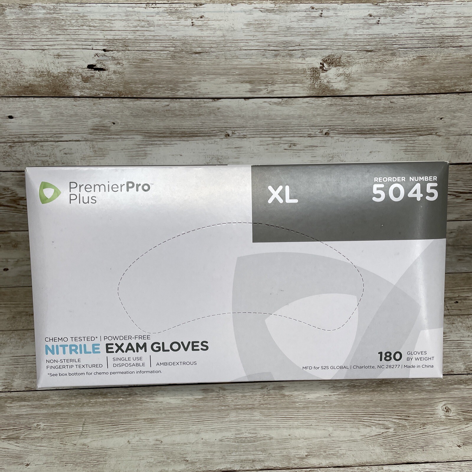 Premier Pro Plus Nitrile Exam Gloves Powder free 2 Boxes Size X-LARGE *See Date*