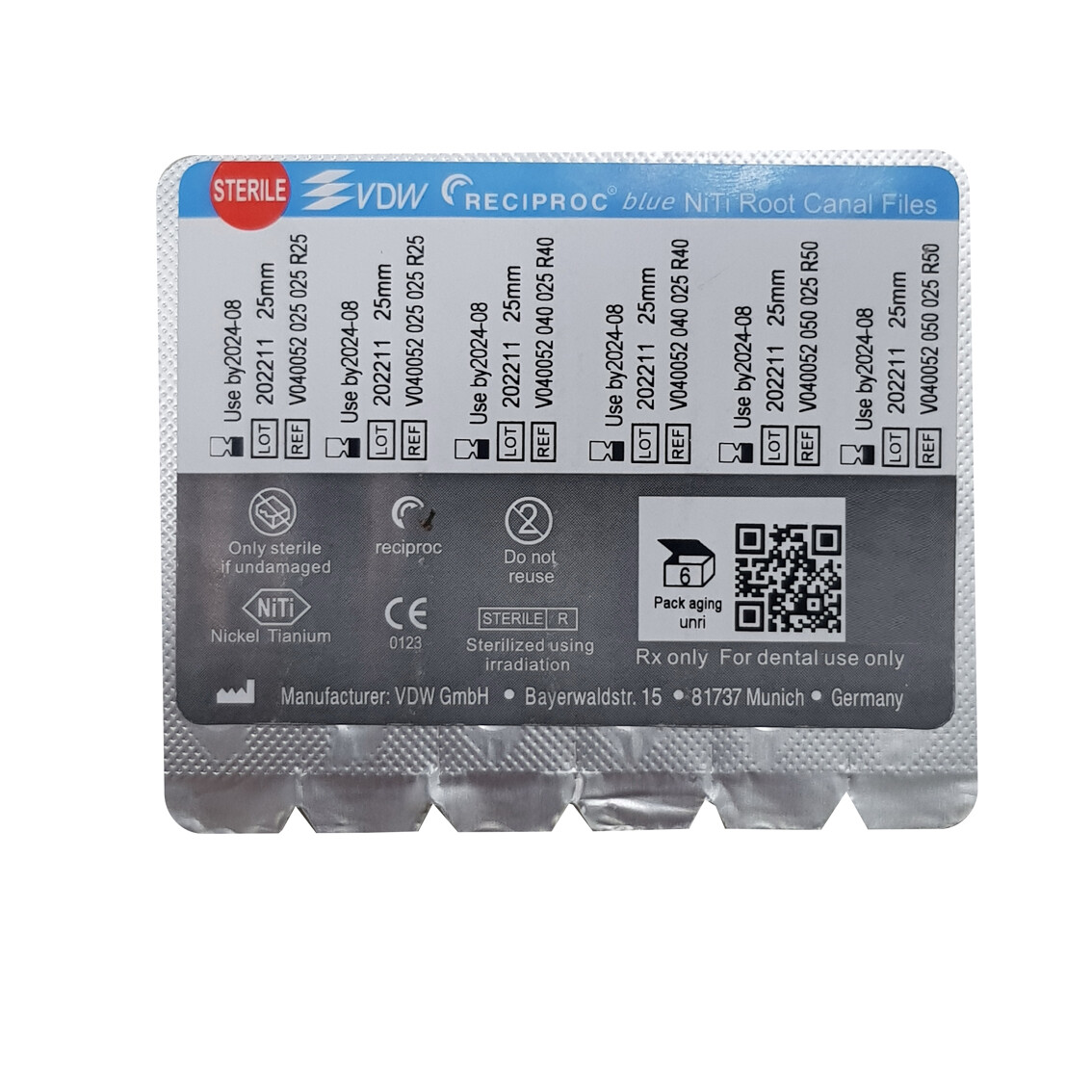 Lotx3 Endo Files Reciprocating Thermal Root Canal Niti Rotary L25 R25/R40/R50