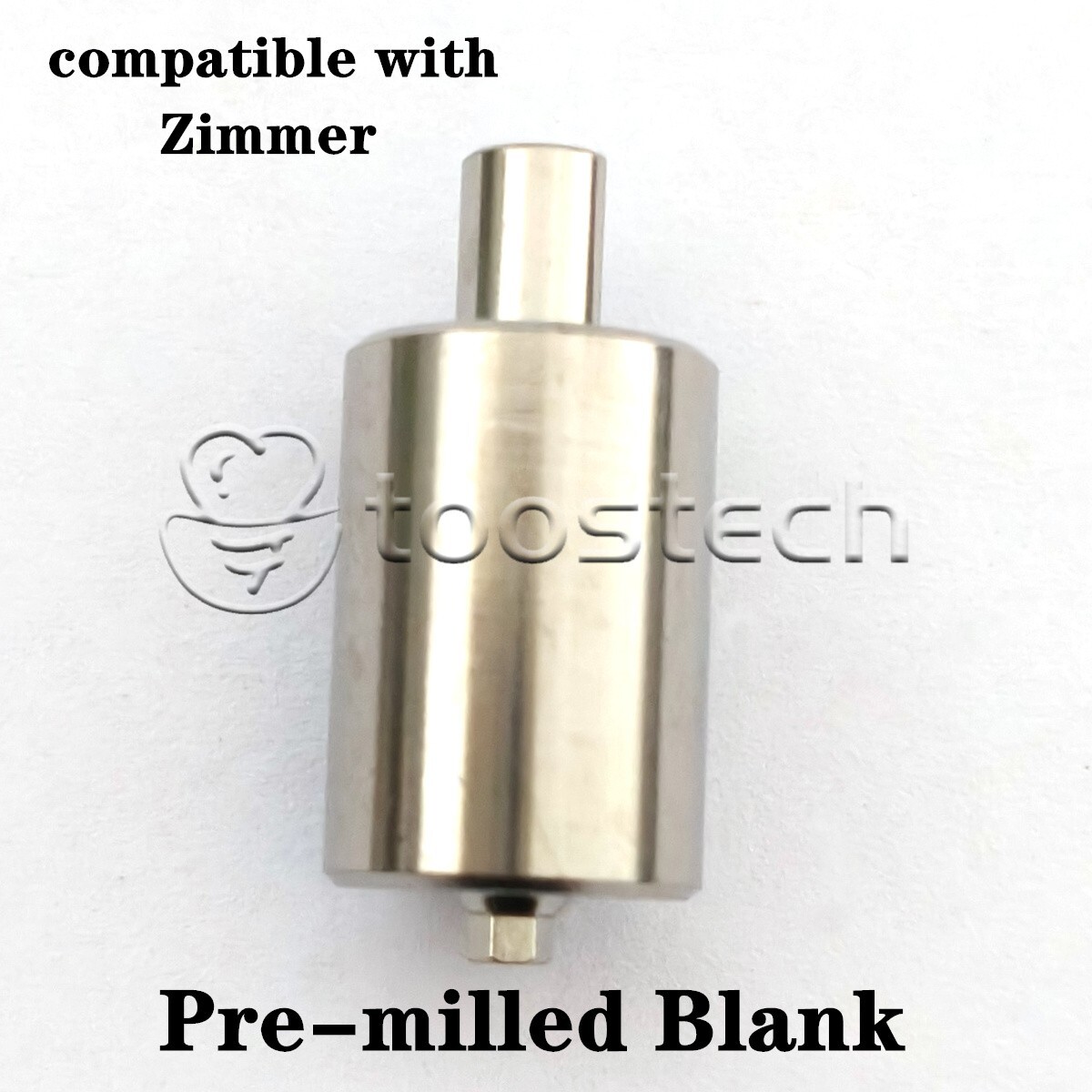 1 pcs titanium pre-milled blank fit to Zimmer NT-Trading type platfrom D12mm
