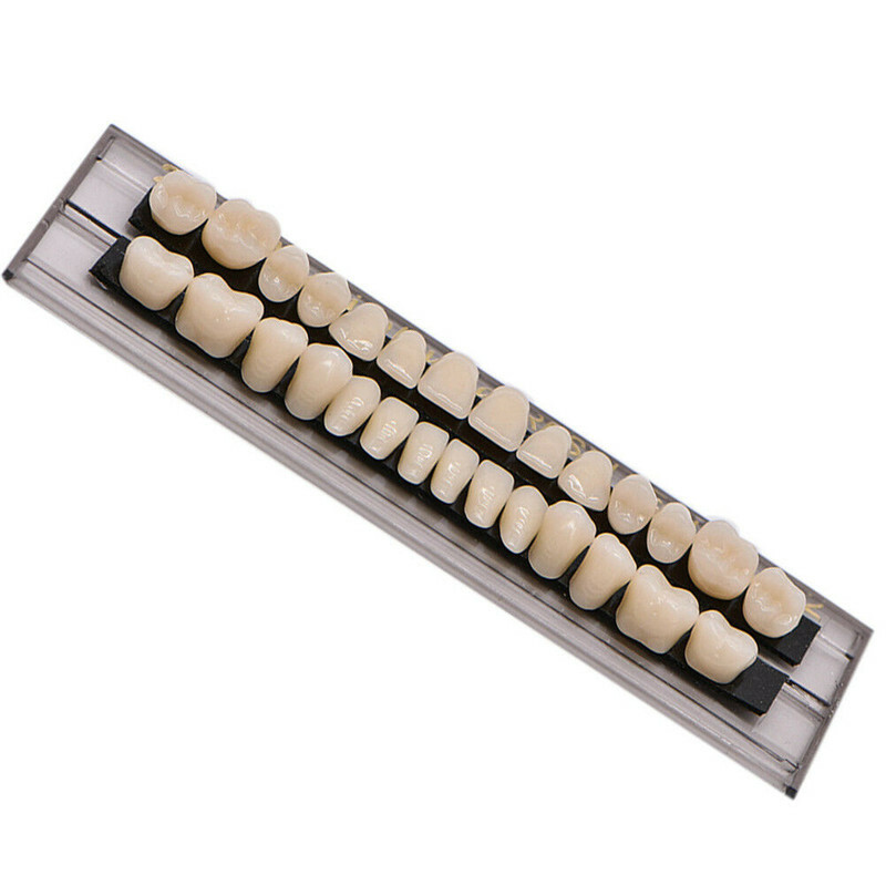 560pc 20 Full Set Denture 23# Shade A2 Acrylic Resin Teeth Upper Lower Dental US