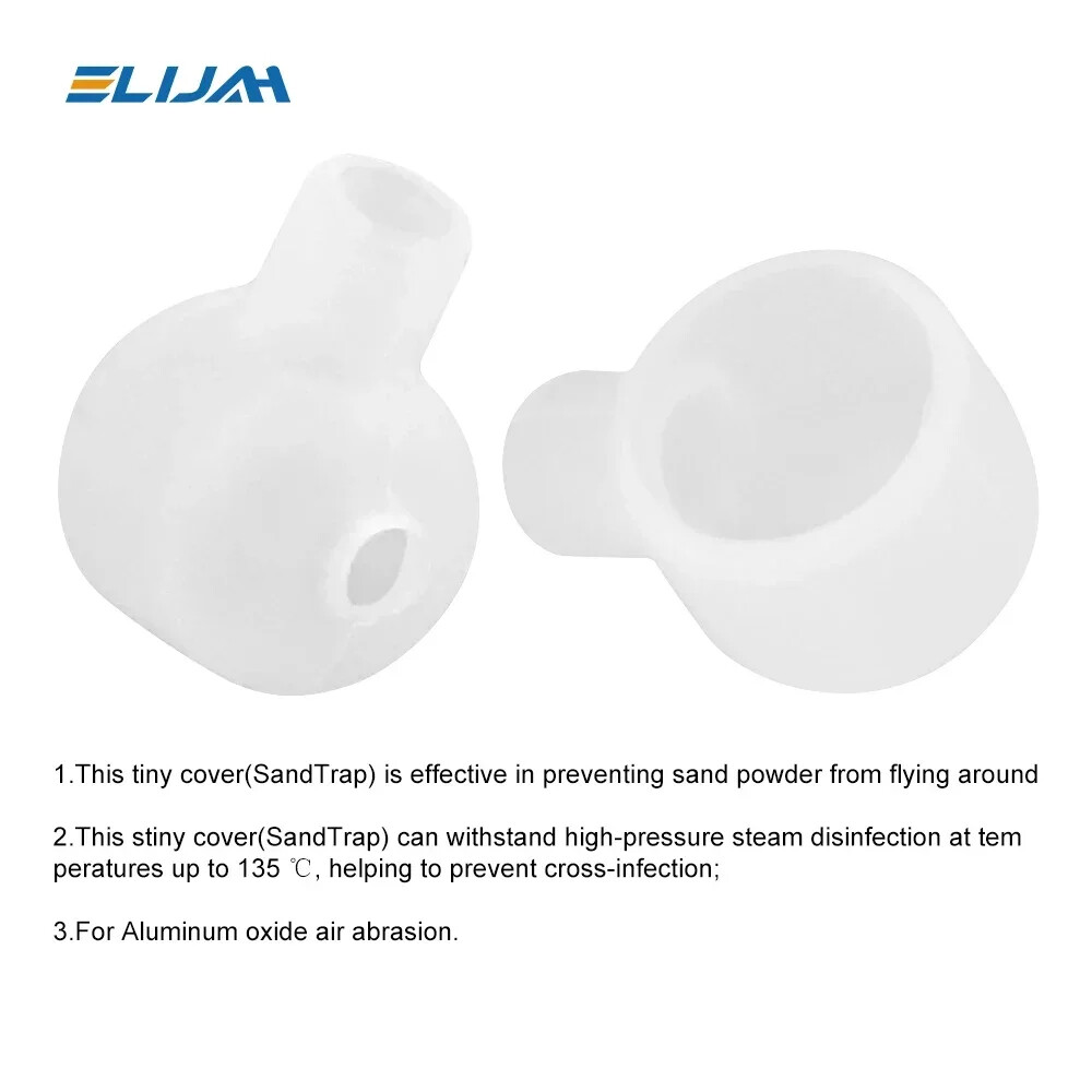 Dental Tiny Cover Sandblasting Sandblaster Polisher 134℃ Powder Proof Cap 5pcs