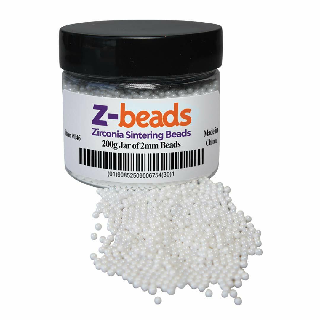 Dental Creations Z-Beads Zirconia Sintering Beads 200g Jar of 2mm Beads
