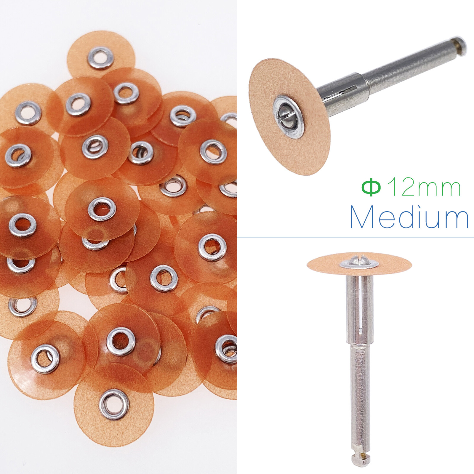 Dental Sof-Lex contouring polishing 2382 Pop-On discs 0.47″ 12mm or Mandrel