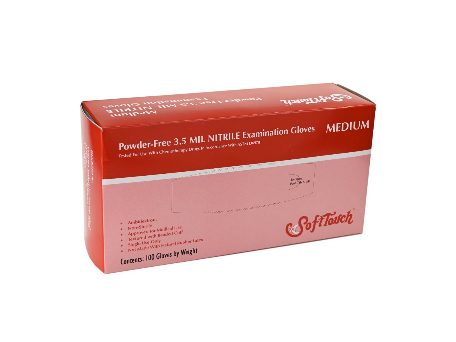 SoftTouch Powder-Free 3.5 Mil Nitrile Exam Gloves