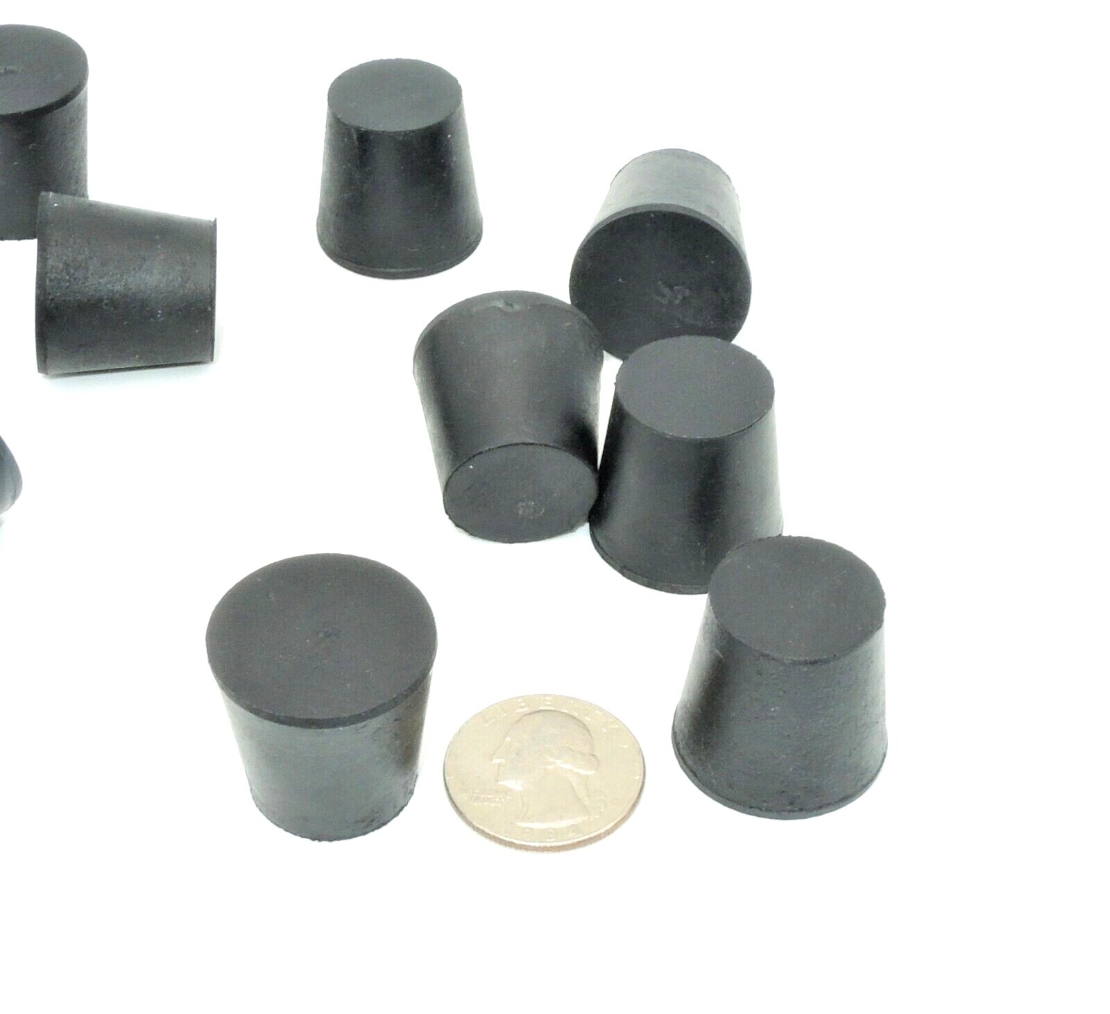 #4 Solid Rubber Stoppers Fits 13/16″ to 7/8″ ID Lab Tapered Bung Plug