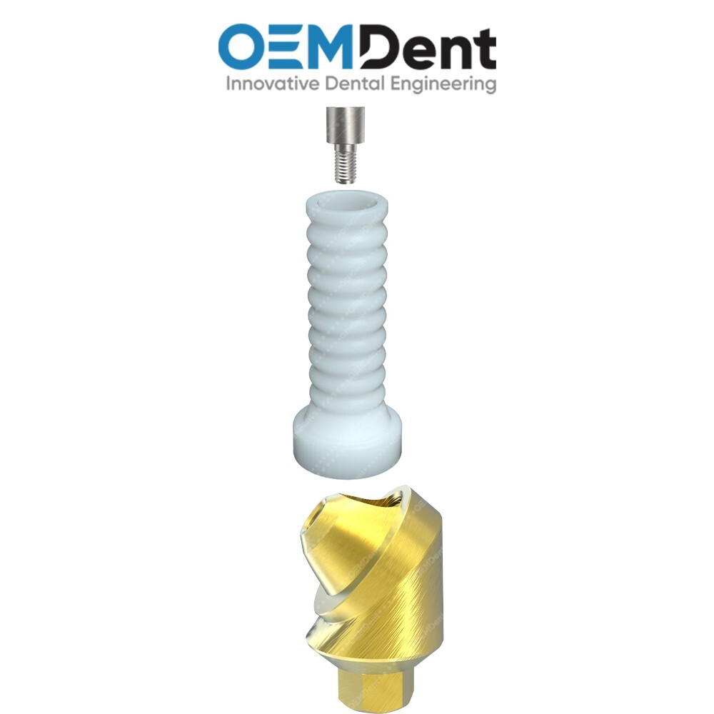Dental Angulated Multi Unit 1.4 Plastic Sleeve Set 60° SGS® Compatible Int Hex