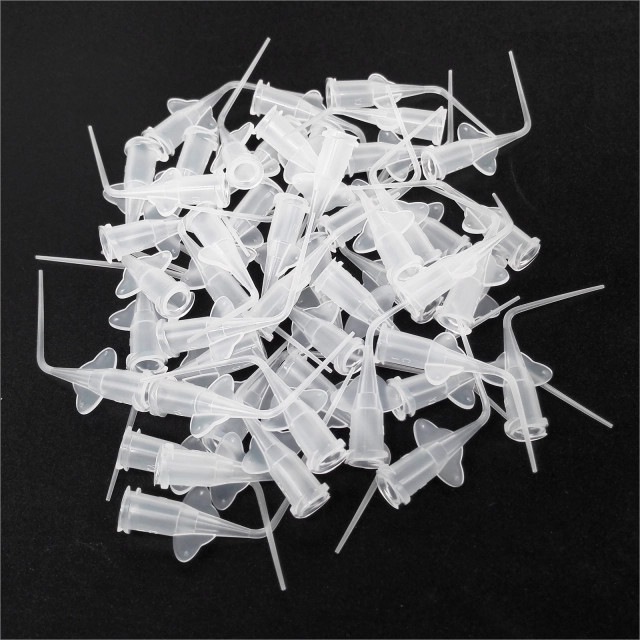 200Pc Dental Aspirator Root Canal Tip Irrigator Syringe Tips Delivery Irrigation