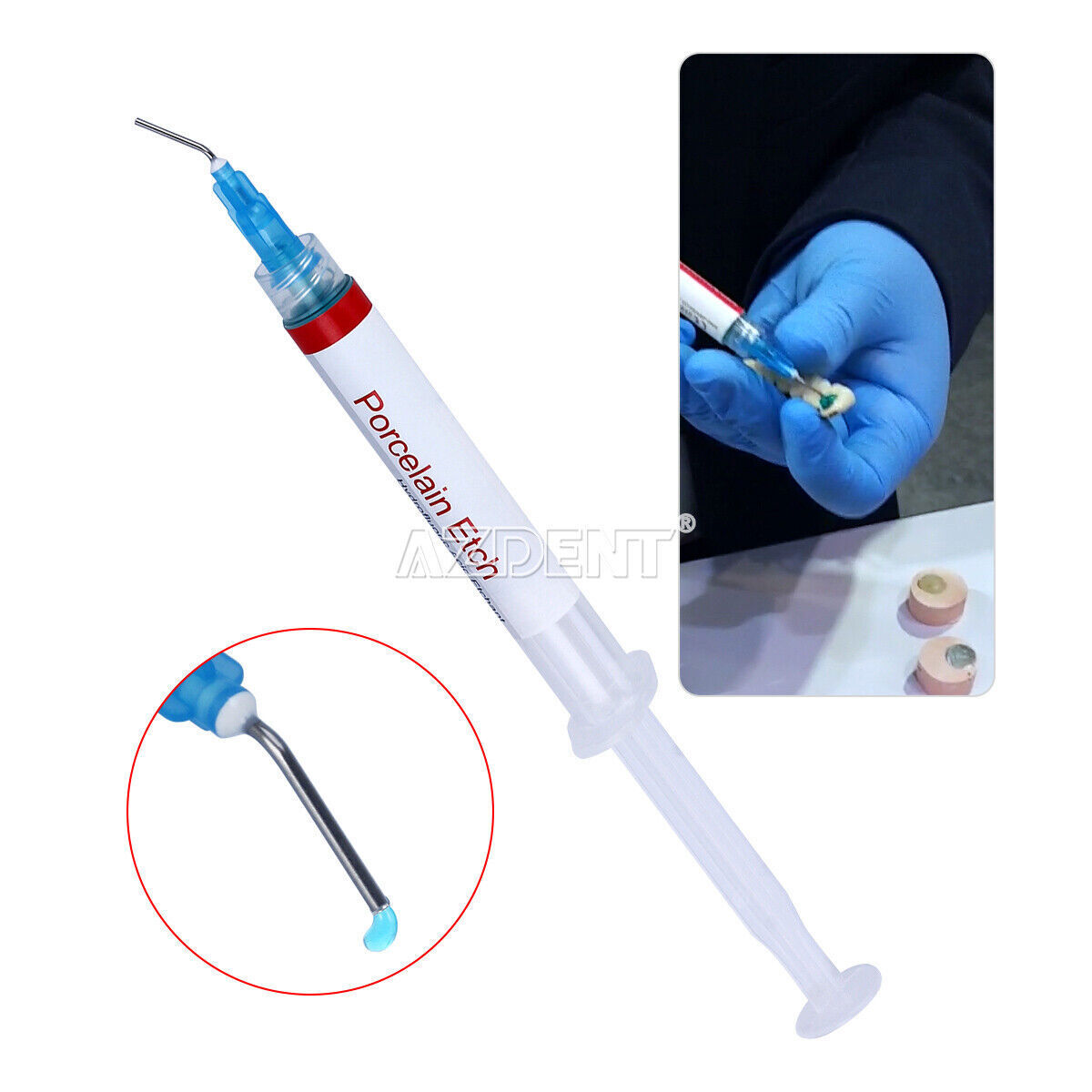 DENTEX Dental Acid Etching Gel 37% /Porcelain Etch Gel 9.5% Hydrofluoric Acid US