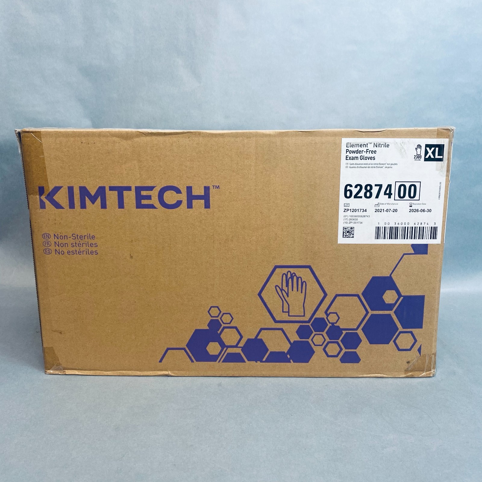 Kimberly-Clark Element Nitrile Gloves XL Powder Free 10 Boxes of 230 Gloves Each
