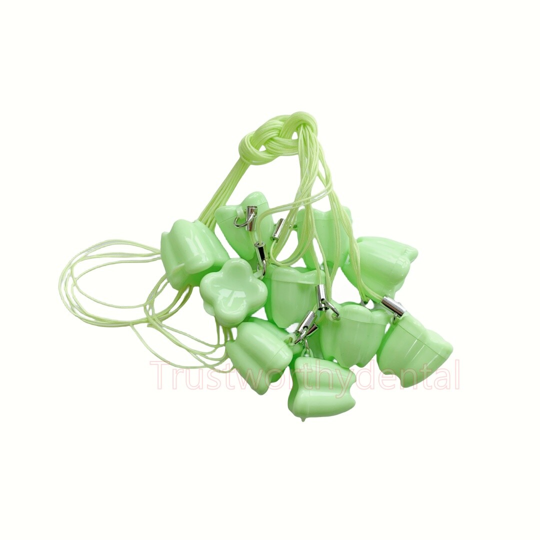 Dental Plastic Baby Milk Teeth Storage Box Deciduous First Teeth Holder 7 Colors
