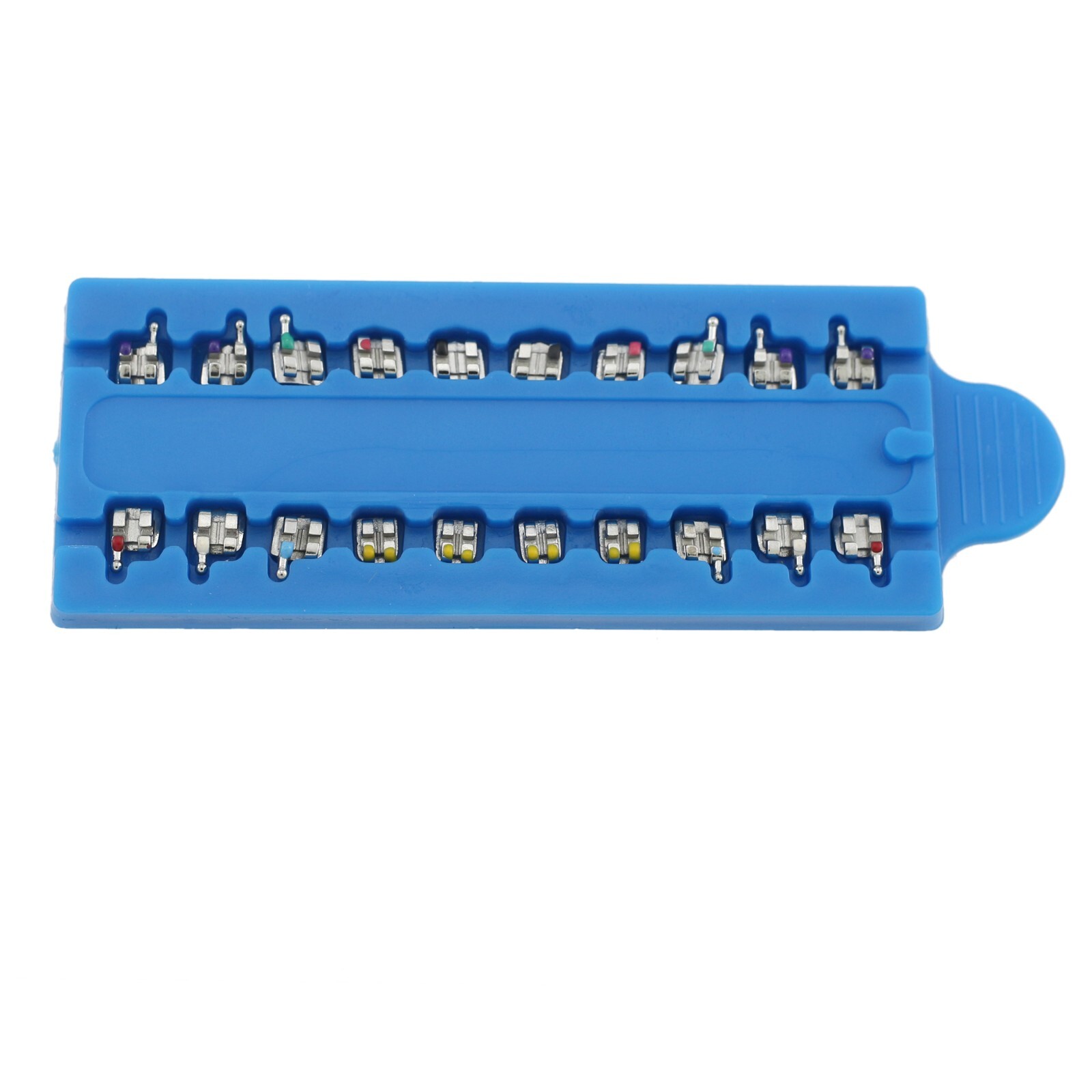 50 Kits Orthodontic Brackets Dental Braces Metal MIM Mini MBT 022 345 Hooks OC