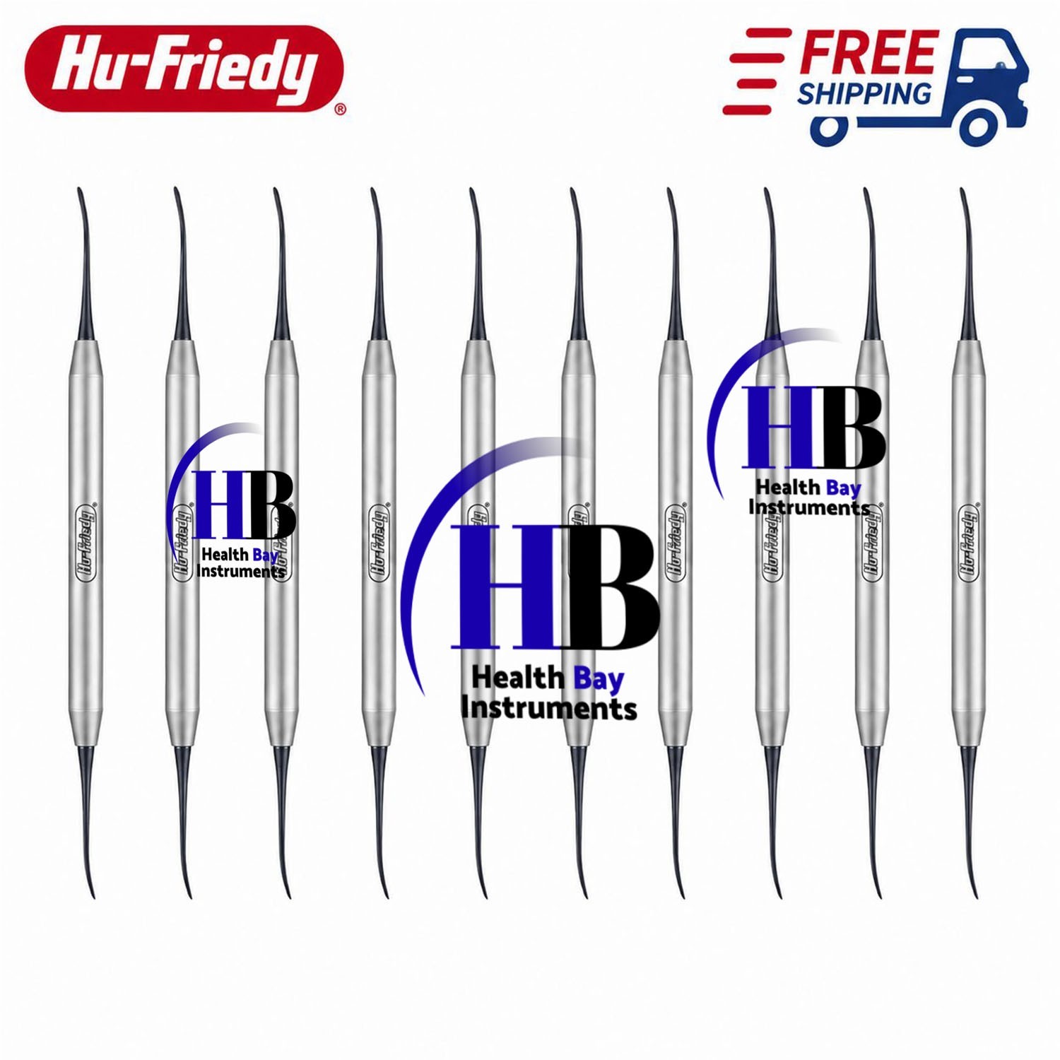 Hu-Friedy SPP24GSP2X Swiss Perio Periosteal Black Line Lot Of 10 Pcs