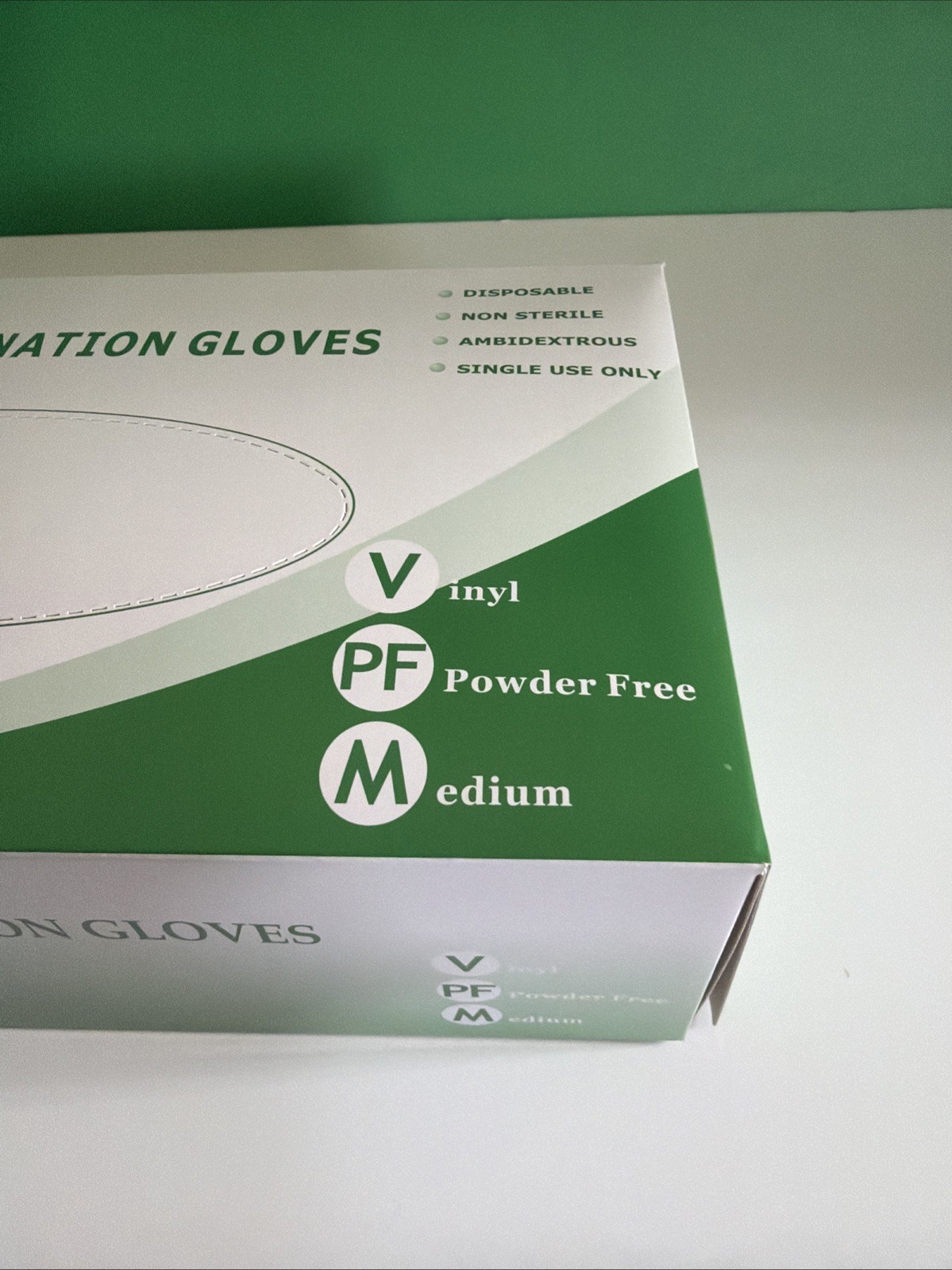Eva Vinyl Examination Gloves, 100/box Powder Free Vinyl Midium Disposable