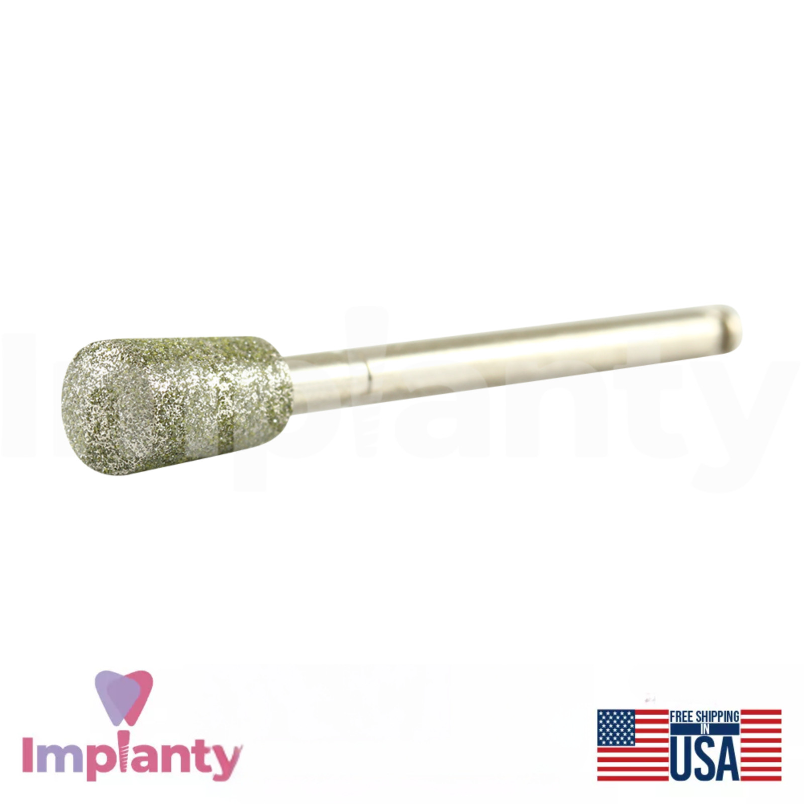 GDT Dental Diamond Round End Inverted Ø3.8mm Cone Head Bur Stainless Steel Tool
