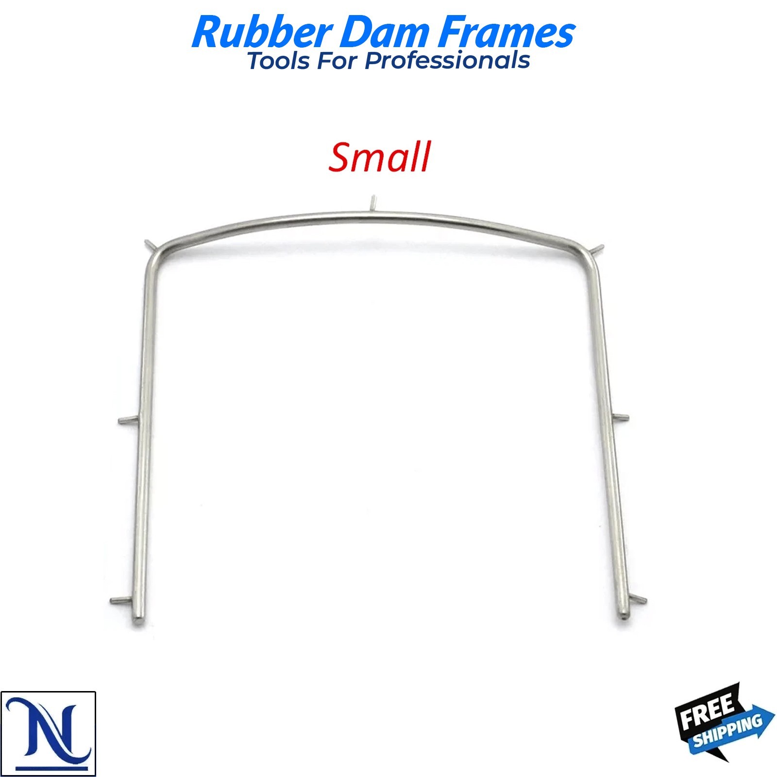 Rubber Dam Frame for Framing Dental Dam, Endodontics Sizes Small, Medium, Large