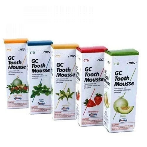 5 x GC TOOTH MOUSSE Topical Dental Creme ADVISORY 40g – ASK FOR FLAVOUR