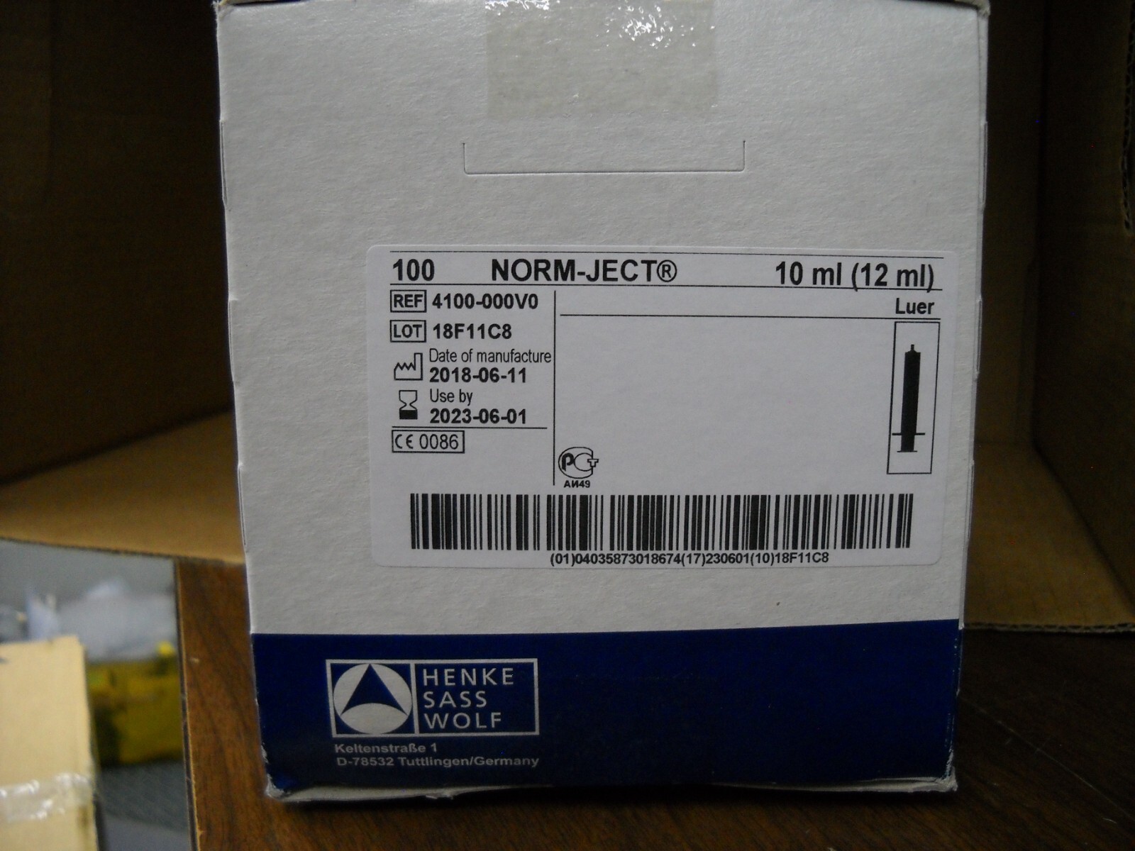 Norm-Ject 10ml Syringe Ref No 4100-000V0 100/Box