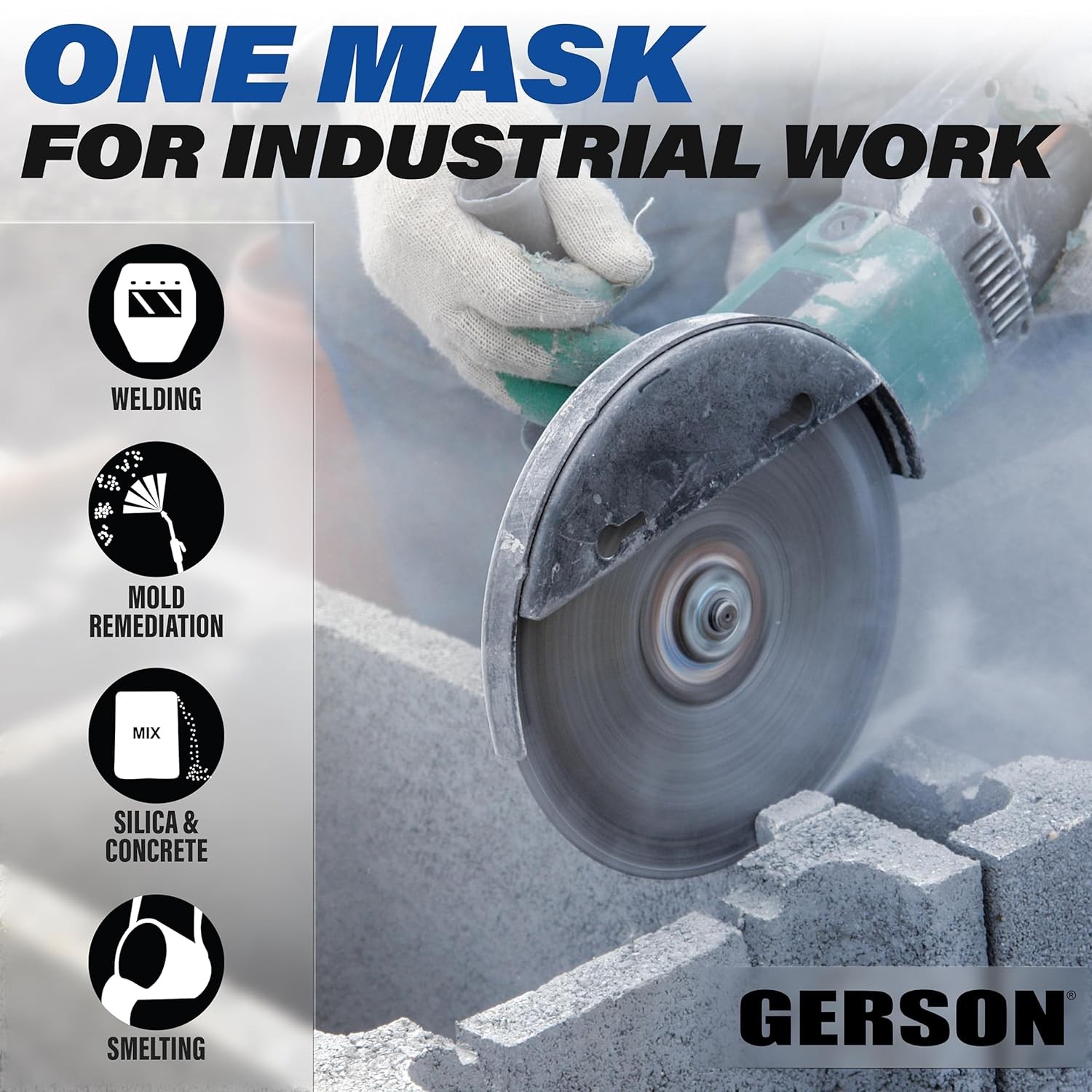 P100 Respirator Kit for Welding, Silica, Concrete Dust & Mold Protection