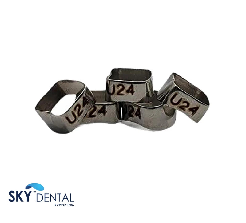Upper Molar Bands for Orthodontics, Maxillary Arch, 5pcs /Pack, Sizes U23-U42.5