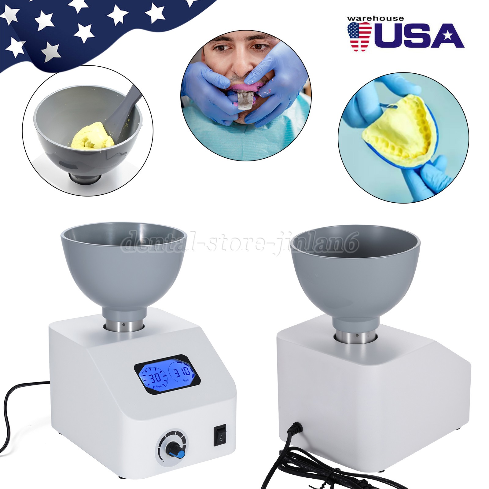 Dental Lab Alginate /Die Semi-automatic Alginate Mixer Stone Mixer