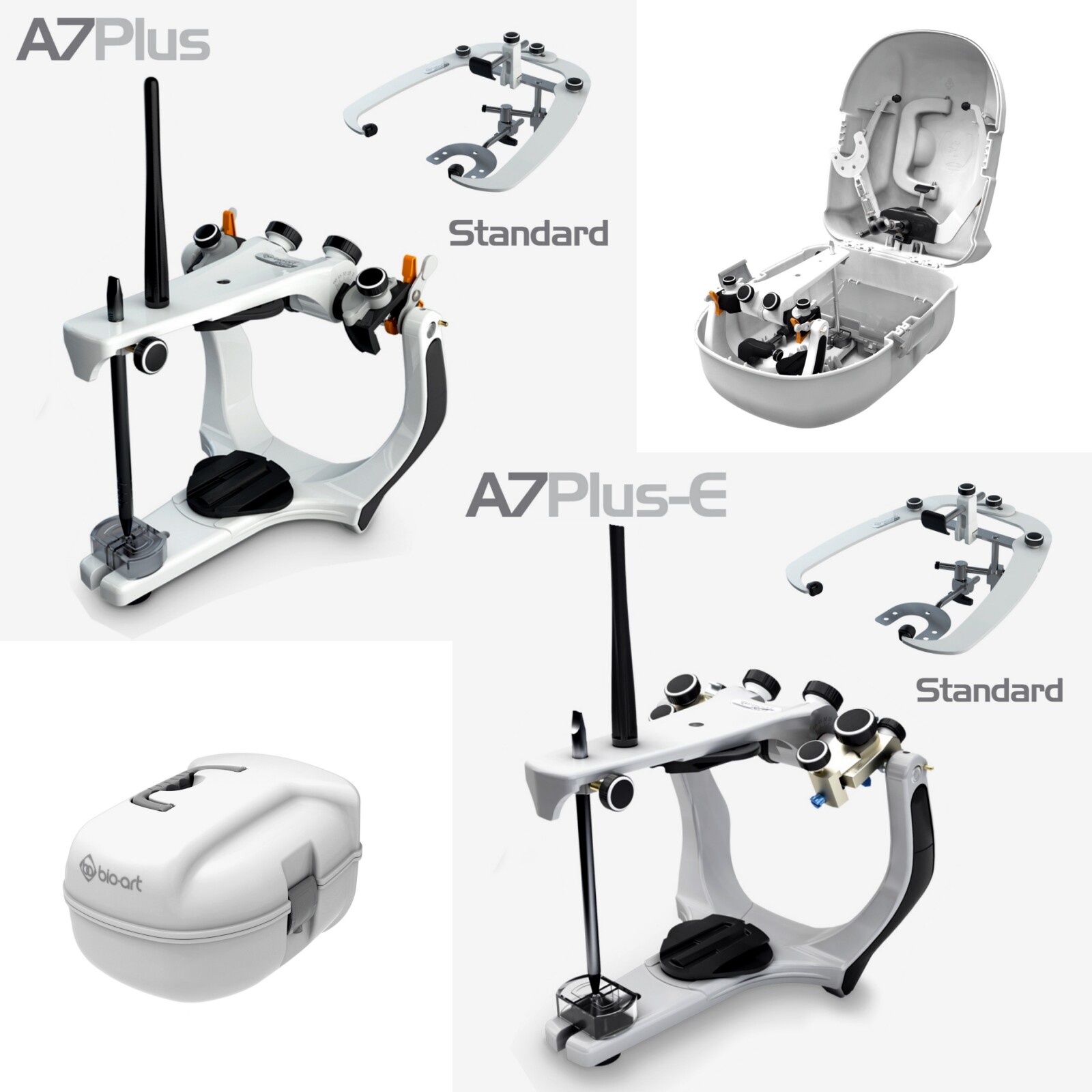 Bioart A7 Plus Adjustable Articulator Standard Elite Facebow Incisal Guide Table
