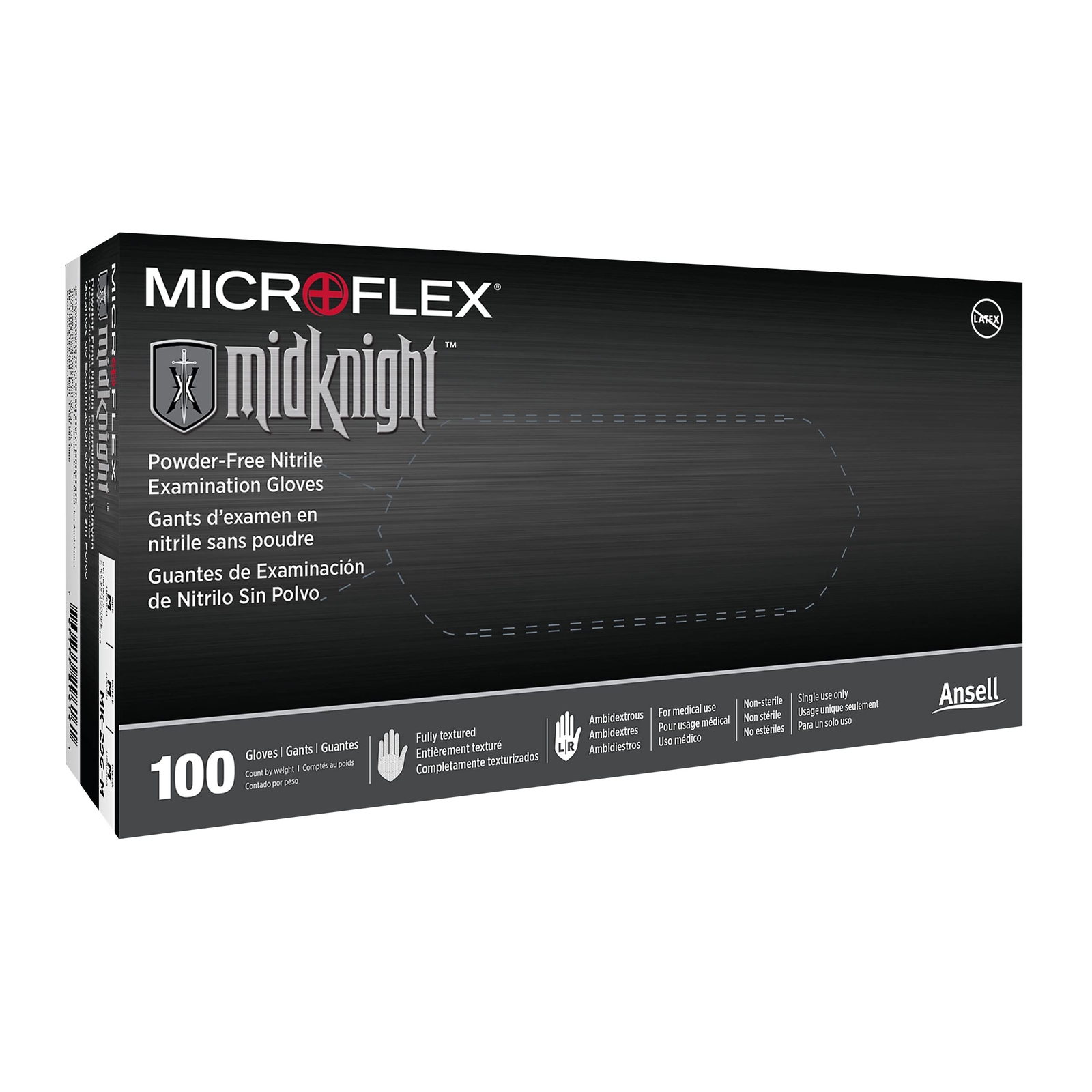 Microflex Midknight Mk296 Disposable Nitrile Gloves For Automotive Law Enforceme