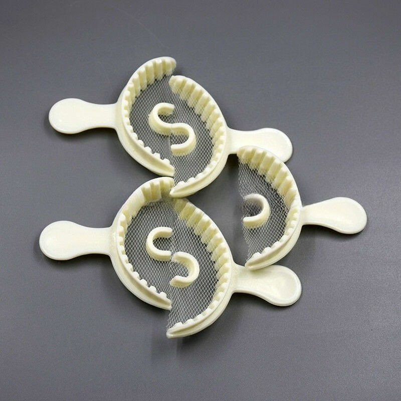 100 Pcs Anterior Bite Registration Trays Disposable Dental Triple Impression