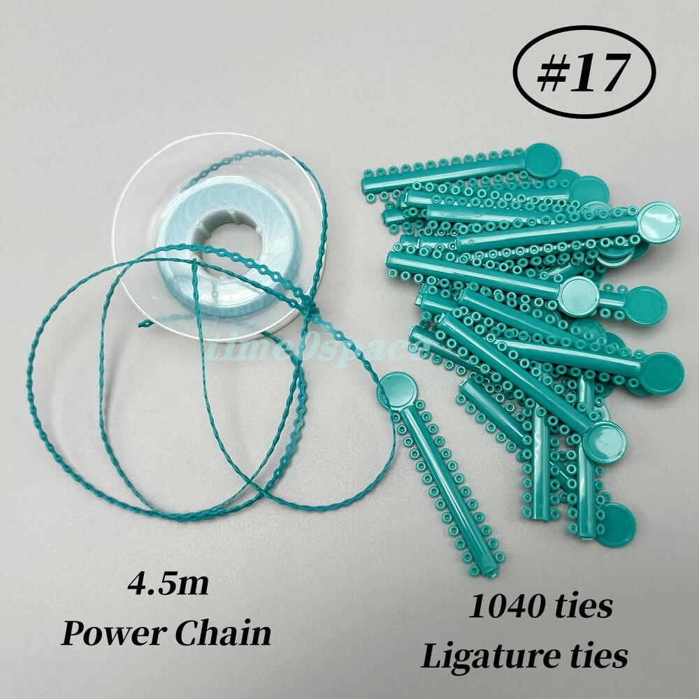 #17 Dental Orthodontic Power Chain Ligature ties For Brackets Braces 4.5m/roll