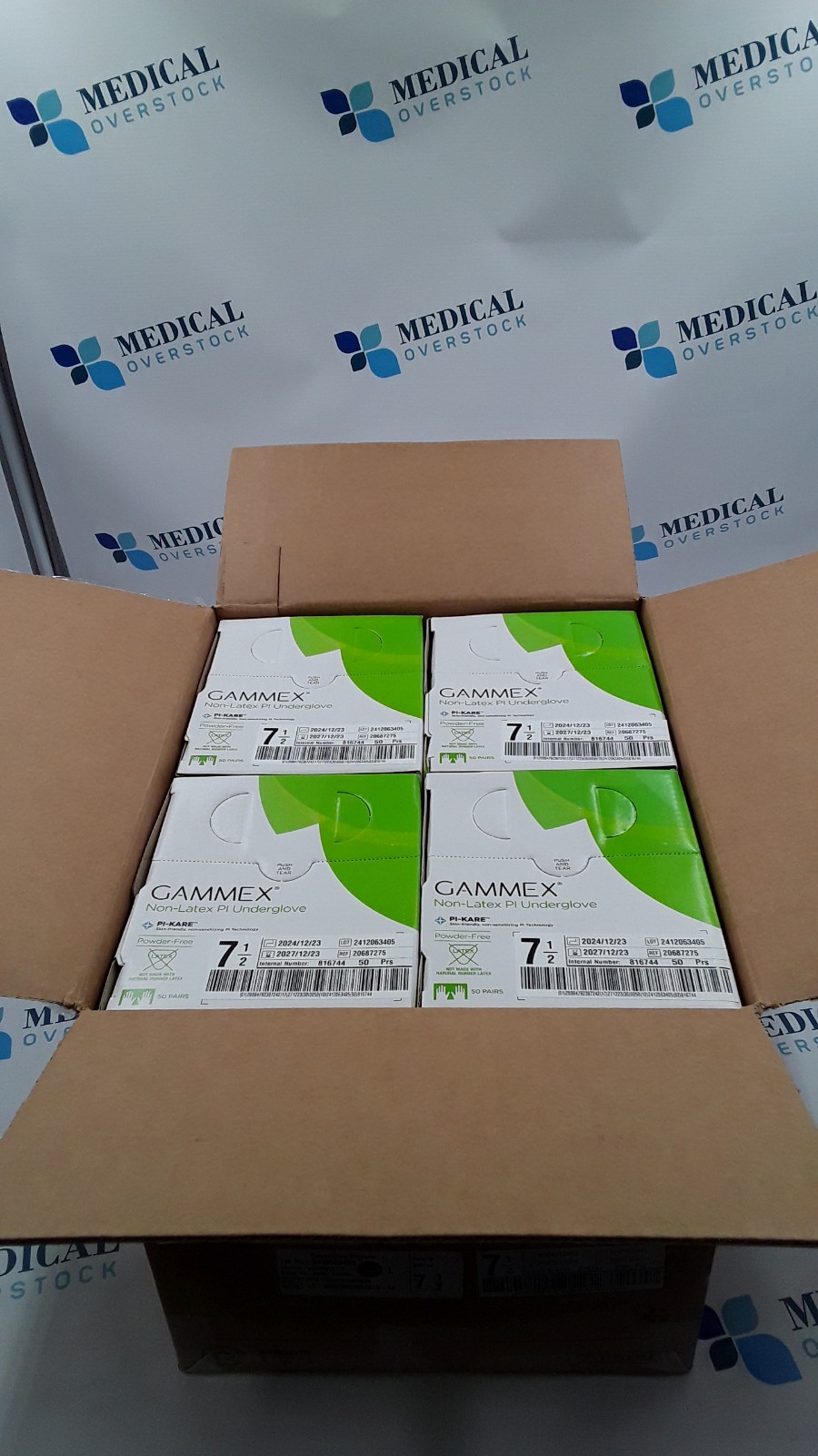Ansell Gammex Polyisoprene 7 1/2 Non Latex Underglove REF 20687275 Box of 200PRS