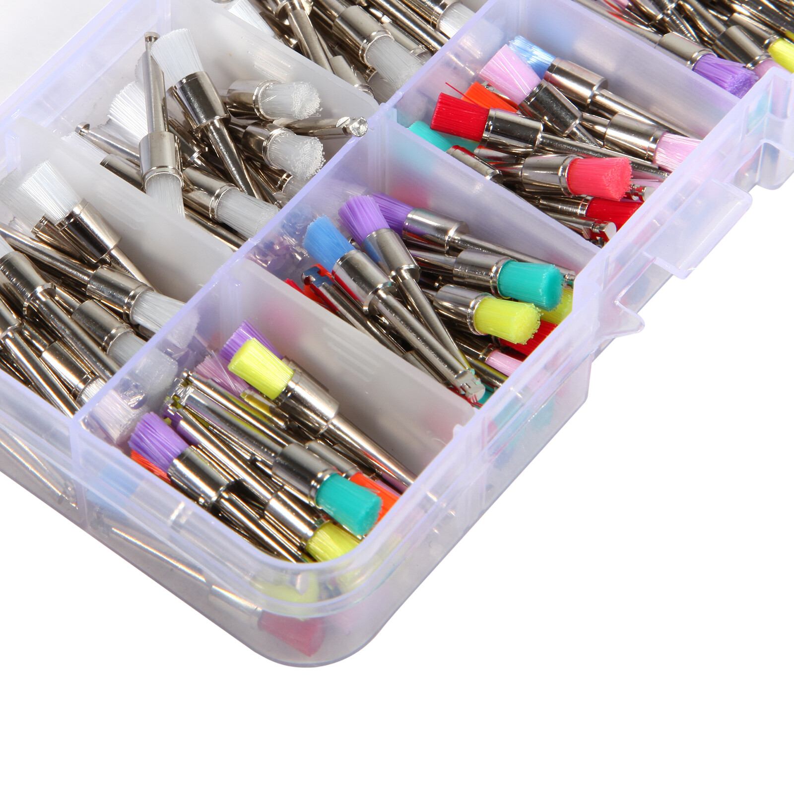 200PCS 10 Mixed Types Dental Prophy Brush Brushes Polishing Polisher Latch WR1