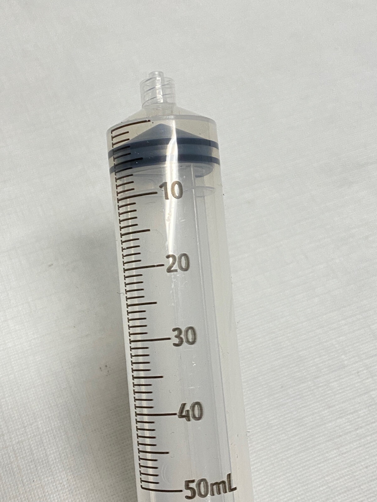 (100/Cs) Laboratory 50mL Plastic General Use Graduated Syringes w/ Luer Lok Tip