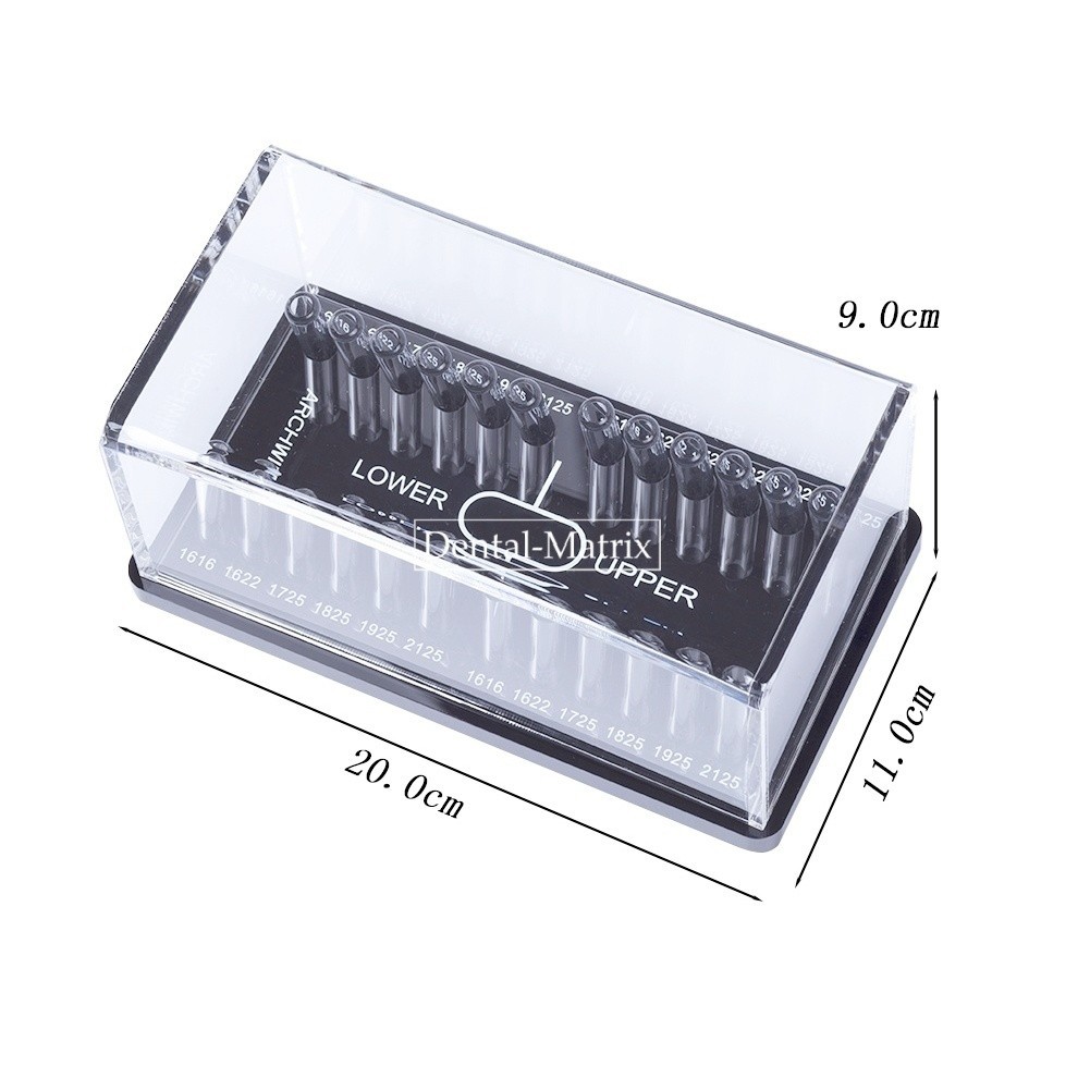 Dental Orthodontic Rectangular Arch wire Case Dispenser Acrylic Organizer Holder