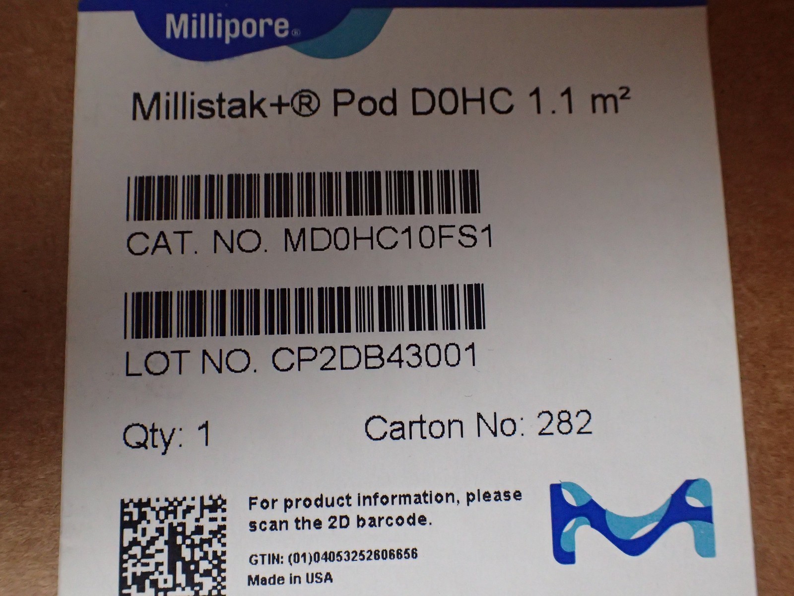 MILLIPORE Millistak+ – Disposable Depth Filter System – MD0HC10FS1 – Exp APR ’27