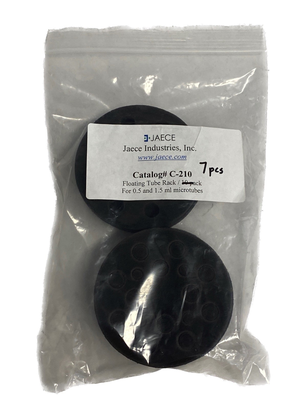 (7) JAECE Polyfoam Floating Tube Racks for 0.5mL & 1.5mL Microtubes 3-1/4” C-210